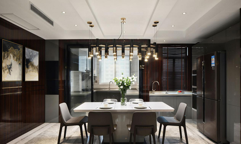 輕奢風(fēng)格餐廳裝修效果圖