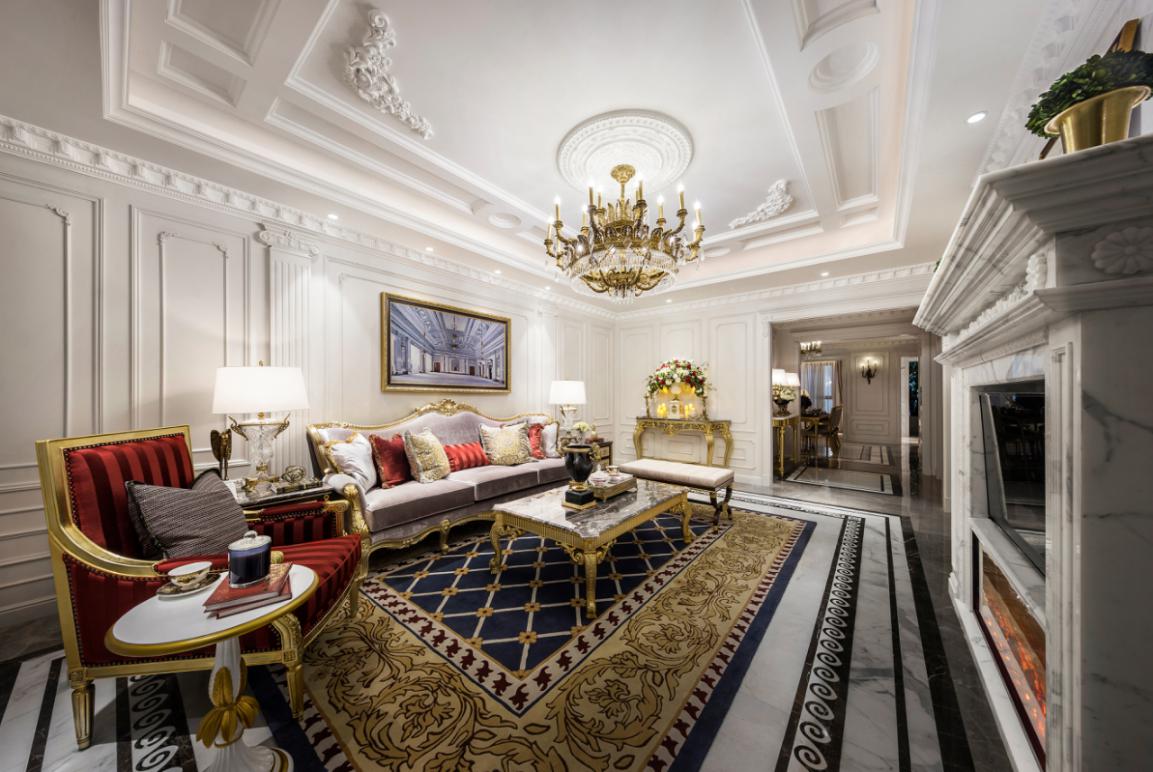 美式風格客廳裝修效果圖