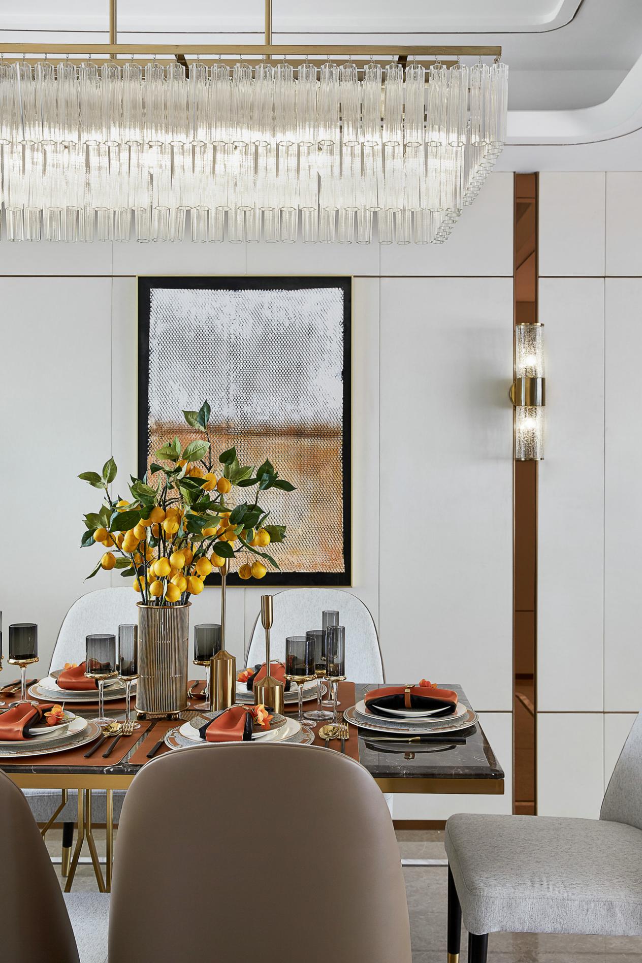 輕奢風(fēng)格餐廳裝修效果圖