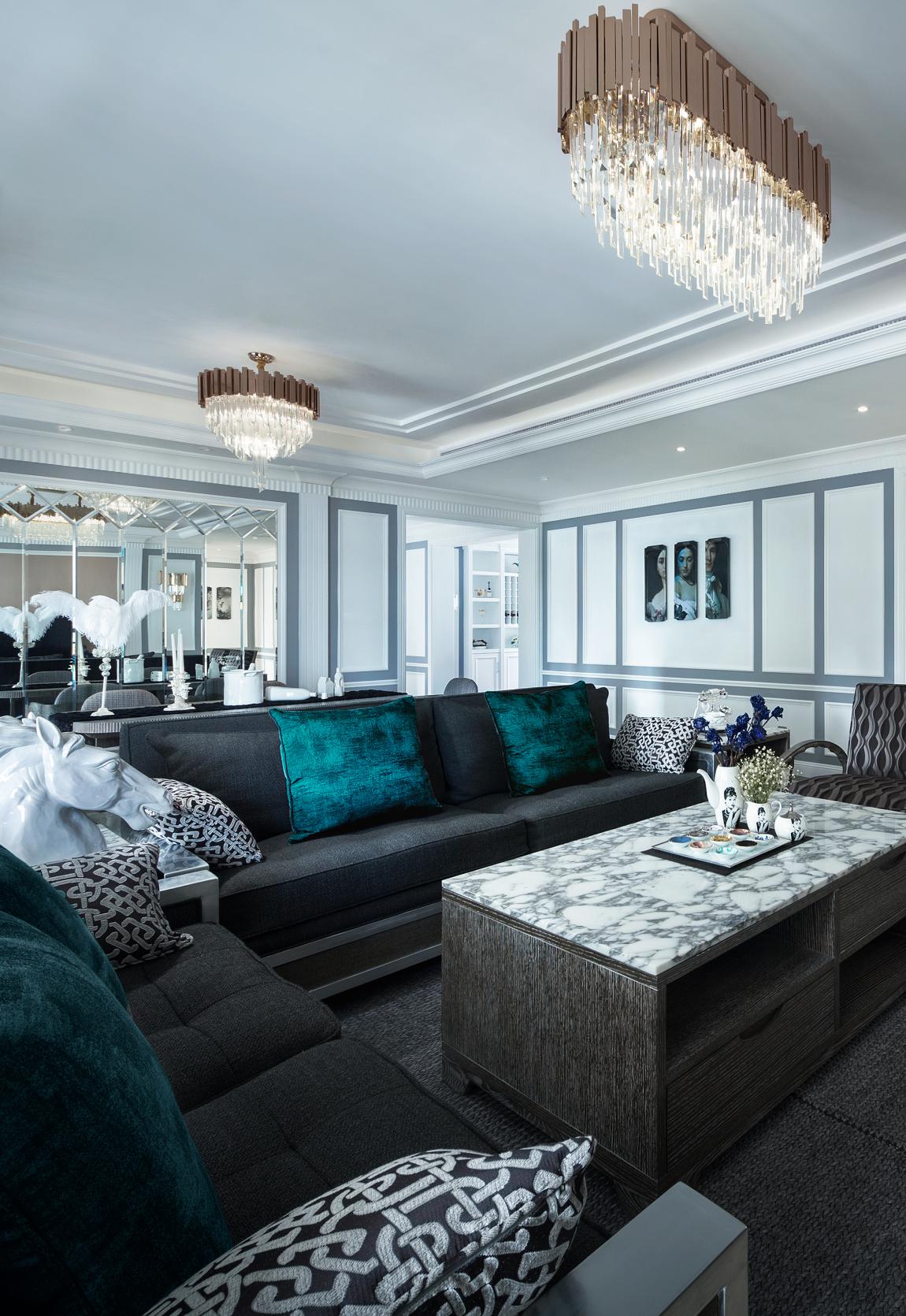 美式風格客廳裝修效果圖