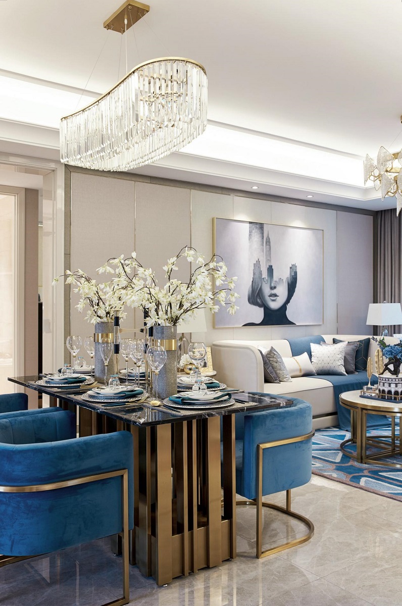 輕奢風(fēng)格餐廳裝修效果圖