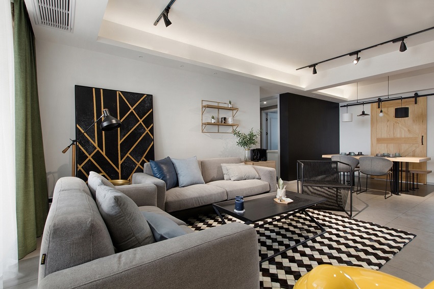 110平米三室兩廳裝修效果圖