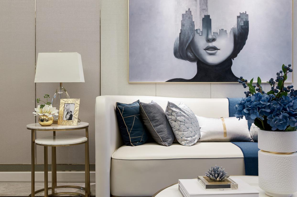 輕奢風(fēng)格客廳裝修效果圖