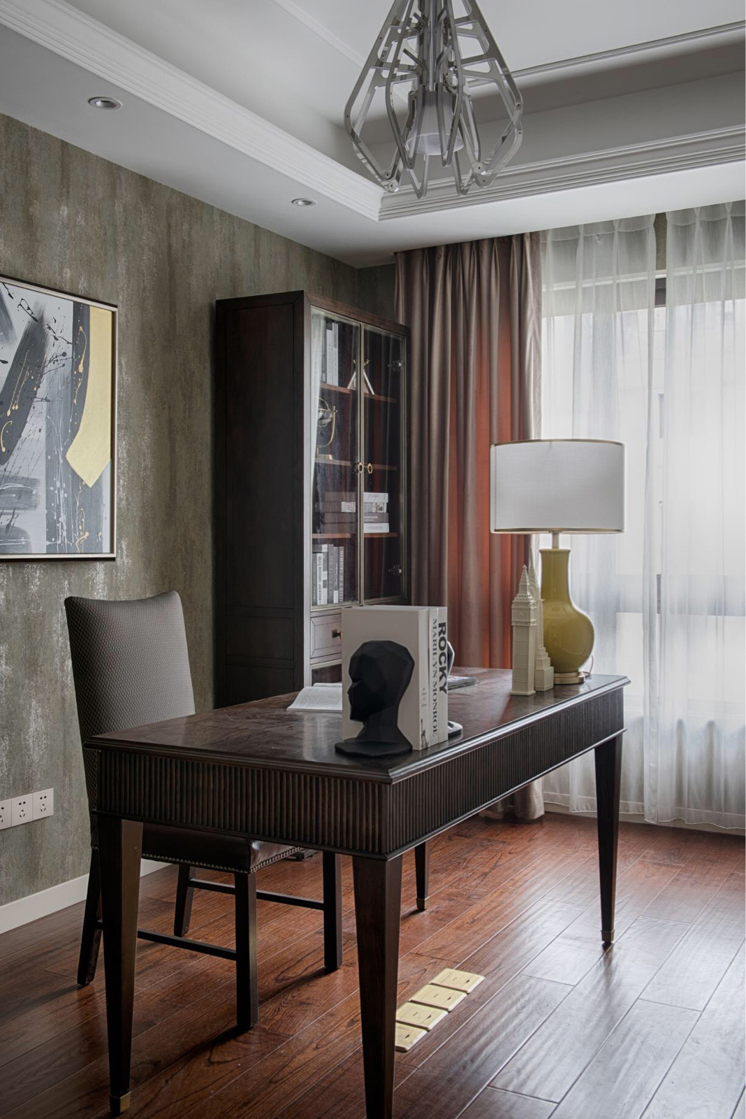 美式風(fēng)格書房裝修案例效果圖